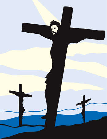 Christ on the Crossのイラスト素材