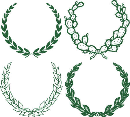 Laurel Wreathsのイラスト素材