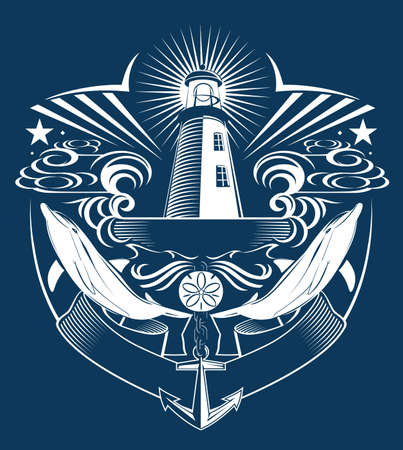 Lighthouse Crestのイラスト素材