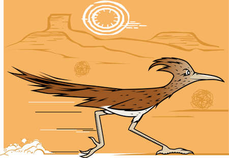 Desert Roadrunnerのイラスト素材