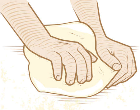 Kneading Doughのイラスト素材