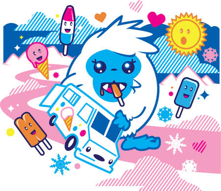 Yeti Snacksのイラスト素材
