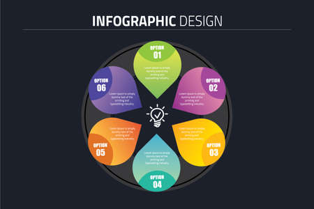 Inforgraphic design presentation  slide template.のイラスト素材