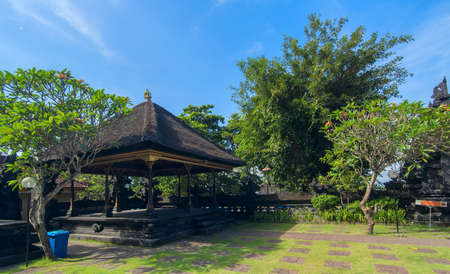Famouse old temple on island Bali in Indonesia. Summer sunny day.の写真素材