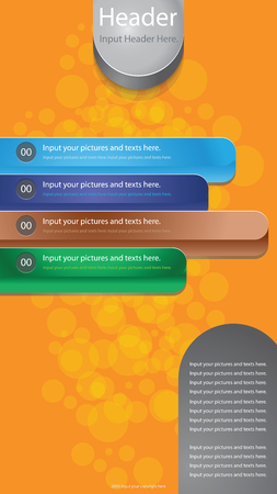 Web Design Website Elements Template for graphic internet. button. text box. label. info graphics.のイラスト素材