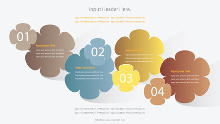 Modern infographics options banner. Vector illustration. can be used for workflow layout, diagram, number options, web design.のイラスト素材