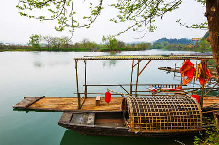 Wuyuan Moon bay landscape.のeditorial素材