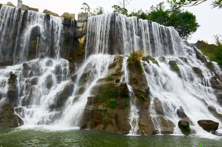 The waterfall landscapeの写真素材