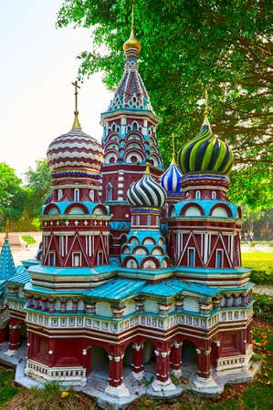 Saint basil's cathedral, Russia  at The Window of the World theme park, Shenzhenのeditorial素材