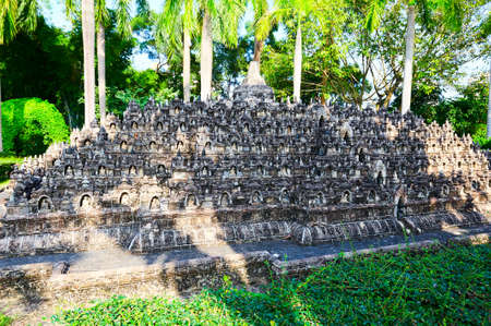 Borobudur, Indonesia  at The Window of the World theme park, Shenzhenのeditorial素材