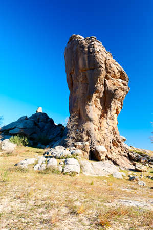 The megalith on the mountain.の写真素材