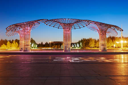 The city night scape.の写真素材