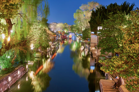 Nanxun Ancient Town, Huzhou City, Zhejiang Provinceの写真素材