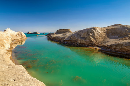 Qinghai Haixi Prefecture Dachaidan Administrative Committee Xitai Area Wusute Water Yadan Sceneryの写真素材