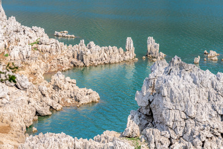 Wanfeng Lake scenery in Xingyi City, Qianxinan Autonomous Prefecture, Guizhou Province, Chinaの写真素材