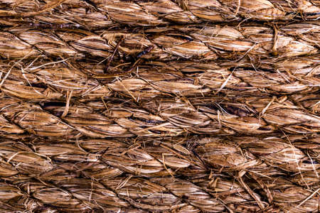 old rope texture background, close up viewの写真素材