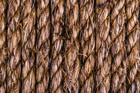 old rope texture background, close up view