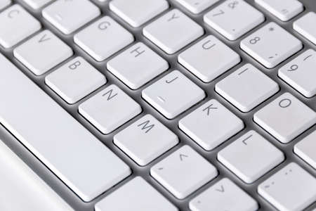 Close up view of a computer keyboard keys