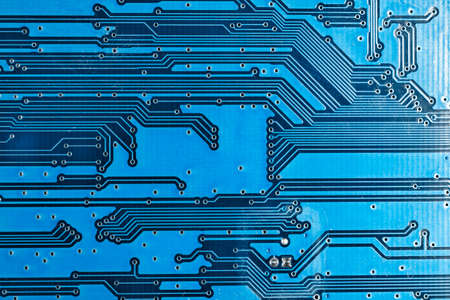 Macro shot of a Circuitboard with resistors microchips and electronic components. Computer hardware technology. Integrated communication processor. Information engineering. Semiconductor. PCB. Closeupの写真素材