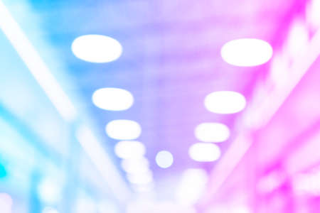 Abstract blurred background of modern luxury department store hall or shopping center mall. Blurred...