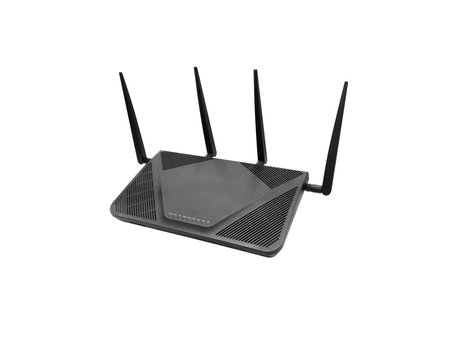 Wireless WiFi router isolated on white background. wifi technology concept. White wireless internet router isolated.の写真素材