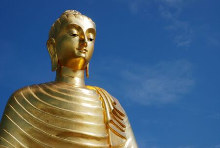 Budha a blue skyの写真素材