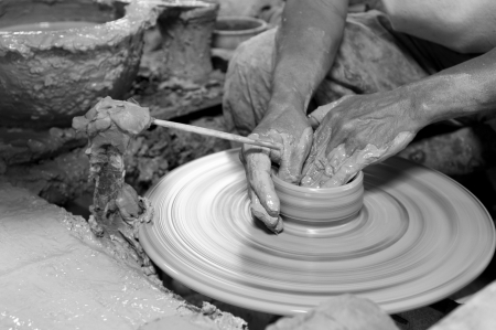 Potter With Smoothing Toolの写真素材