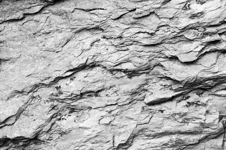 Stone Rock Background, textured black and white colorの写真素材