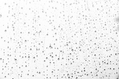Rainy drop on the mirror, black and white colorの写真素材