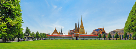 Panorama Grand Palace  Wat Phra Kaew  , Bangkok , Thailandの写真素材