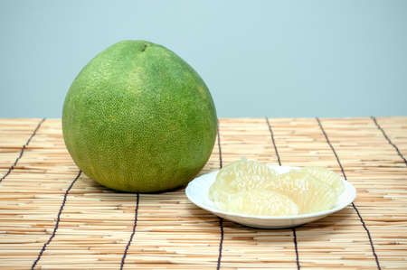 Green pomelo fruit