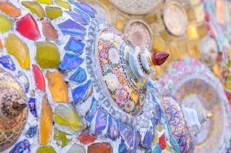 Colorful crystal art at Phasornkaew Temple Khao Kho, Phetchabun,Thailand