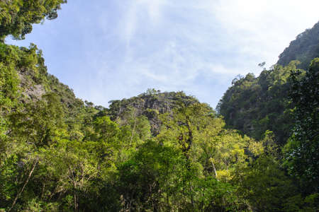 Beautiful mountain view with sky