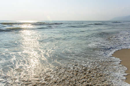 Soft wave on the tropical beach