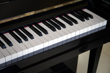 close-up piano keys.の写真素材