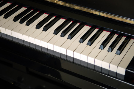 close-up piano keys.の写真素材