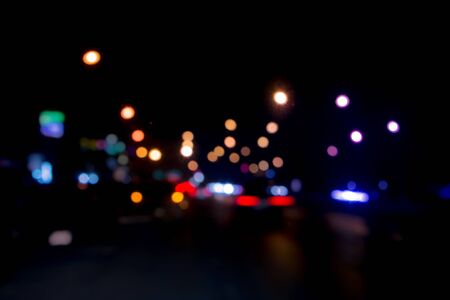 abstract bokeh lights backgroundの写真素材