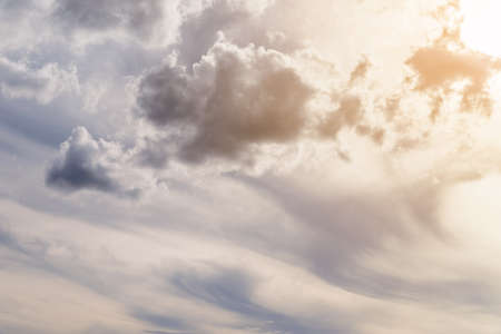 sky with clouds, cloud scapeの写真素材