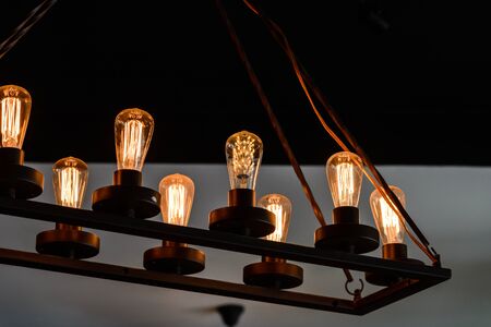 Vintage light bulbの写真素材