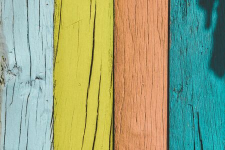 close-up colorful wood texture for backgroundの写真素材