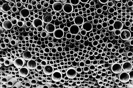 texture of old pipe stacked - abstract circle designの写真素材