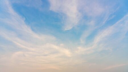 blue sky with fluffy clouds - cloudscape