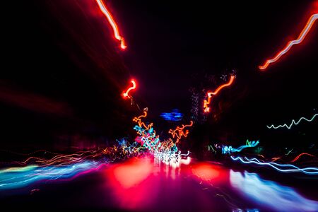Abstract moving speed background with multicolor line. motion of futuristic