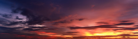 Dramatic twilight sky and clouds in the afternoon. Sky in twilight time. background image