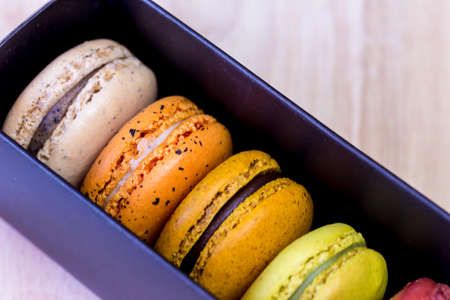 Sweet and colourful macaroonの写真素材