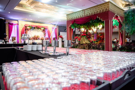 Indonesian wedding decoration from another customs and cultureのeditorial素材