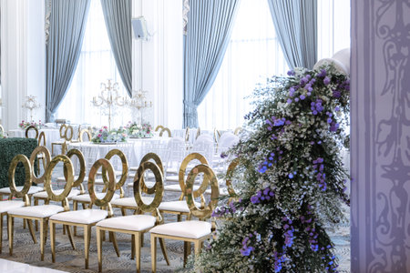 Indonesian wedding decoration from another customs and cultureのeditorial素材