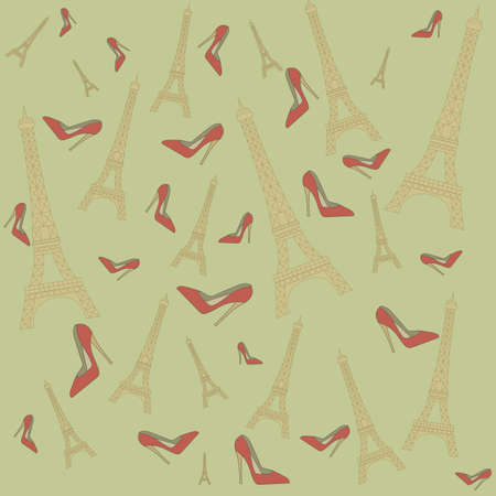 Walking in Parisのイラスト素材