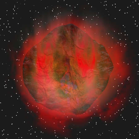 asteroid in space