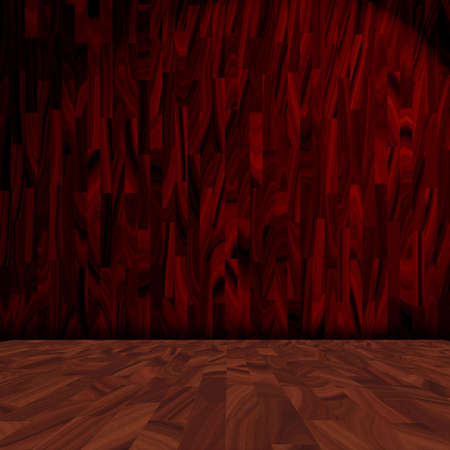 wooden roomの写真素材